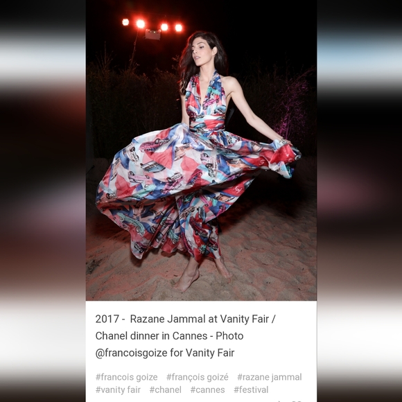 Designer Inspired Summer Dress Medium Pop Red White Blue - Picture 13 of 14